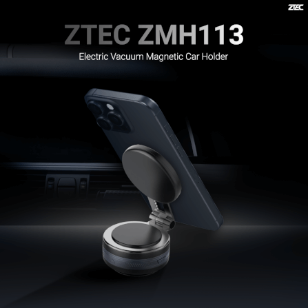 แท่นชาร์จแม่เหล็กติดมือถือ ZTEC ZMH113 รองรับ USB-C รับน้ำหนัก 1 กก_1
